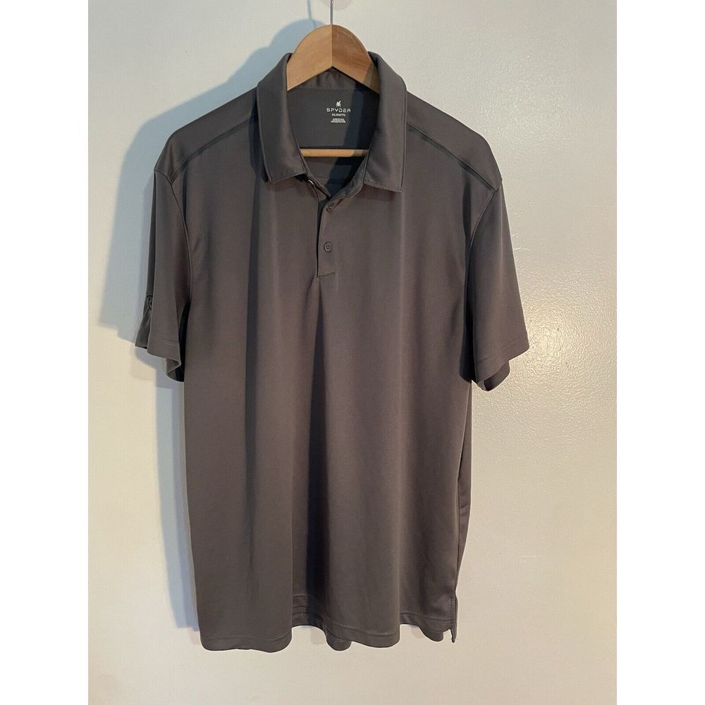 Spyder Men's Gray Polo Shirt, size 2 XL
